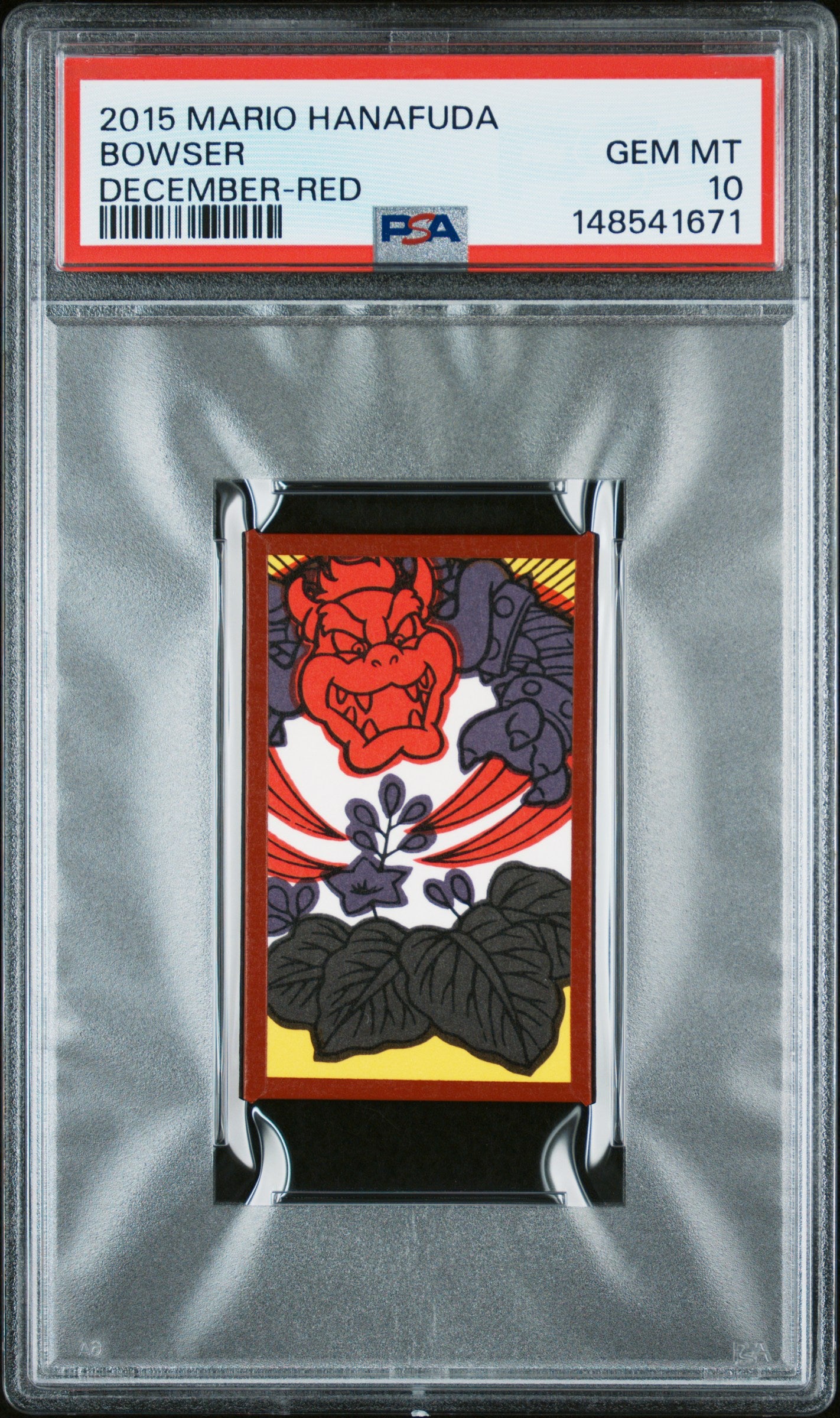 PSA 10 Bowser # Mario Hanafuda 2015 C71