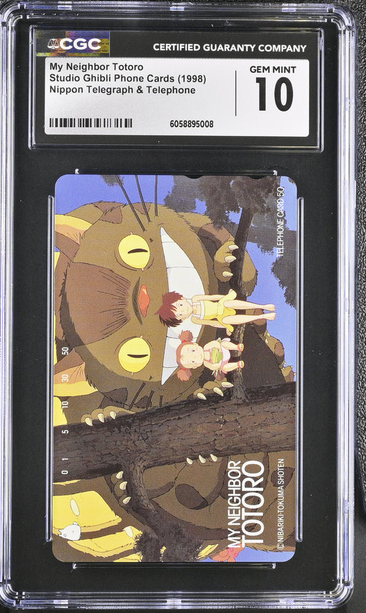 CGC 10 Totoro #548 Phone Card Ghibli NTT C08