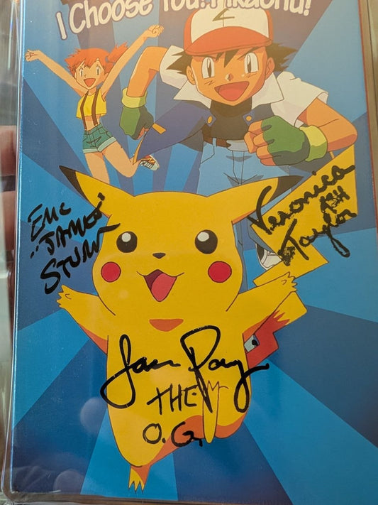 Sealed VHS 9.6 A+ Signed Auto Pokemon Pioneer Pikachu I Choose You! CGC Graded