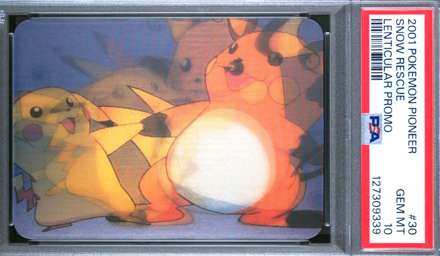 PSA 10 Pop 2 Pioneer Lenticular Promo Snow Rescue #30 Pikachu Pokemon VHS VIZ