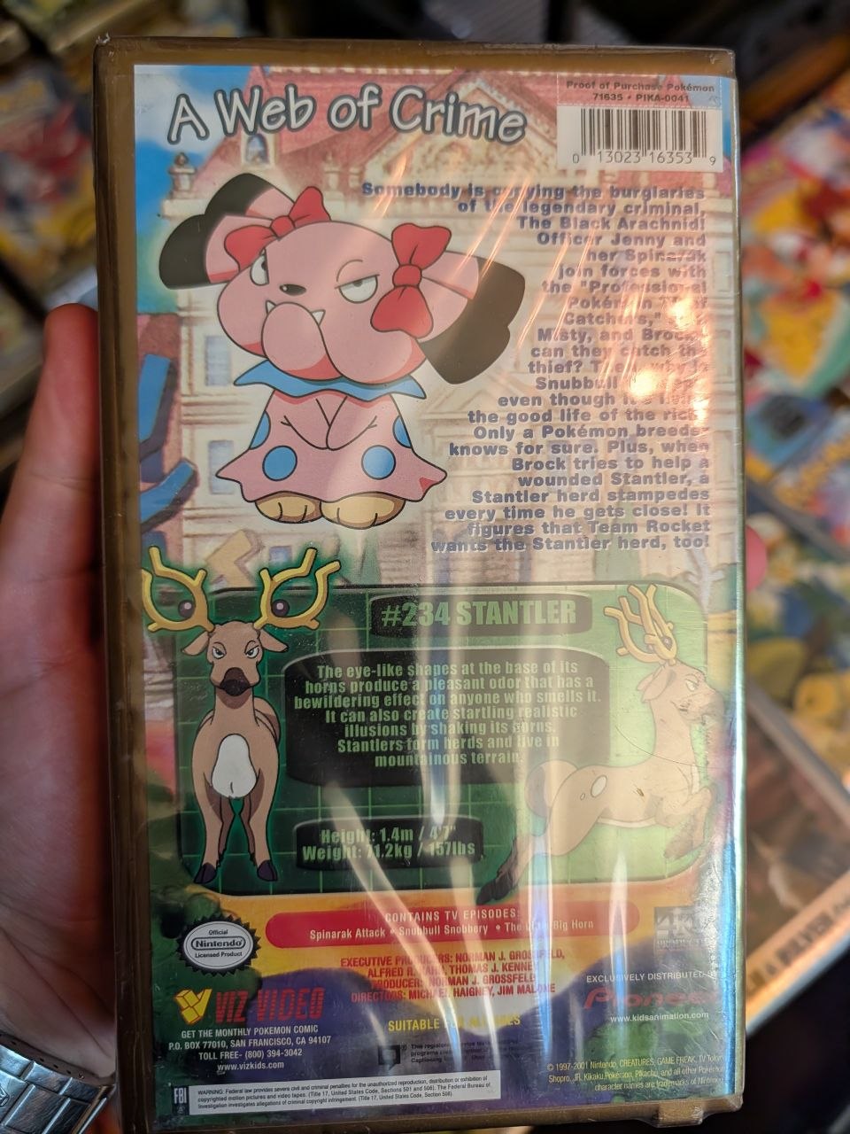 VHS Pokemon Pioneer Mission Spinarak Sealed