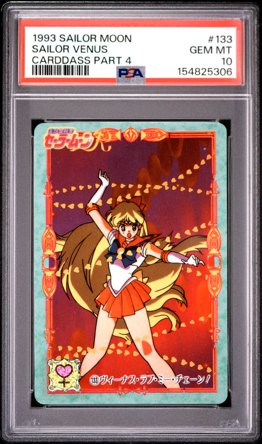 PSA 10 Venus #133 POP 1 Sailor Moon Carddass 1993 Graffiti Part 4 C06