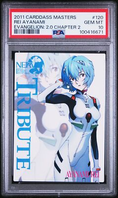 PSA 10 2011 Carddass Masters Evangelion: 2.0 120 Rei Ayanami | Pop 1