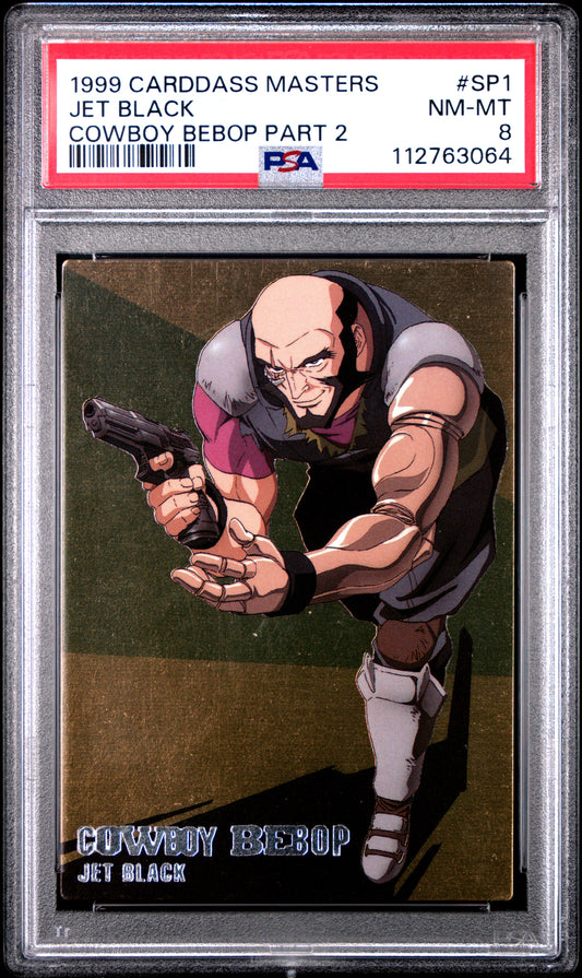 PSA 8 Pop 1 Jet Black #SP1 Anime Cowboy Bebop Masters P2 Carddass Foil C64