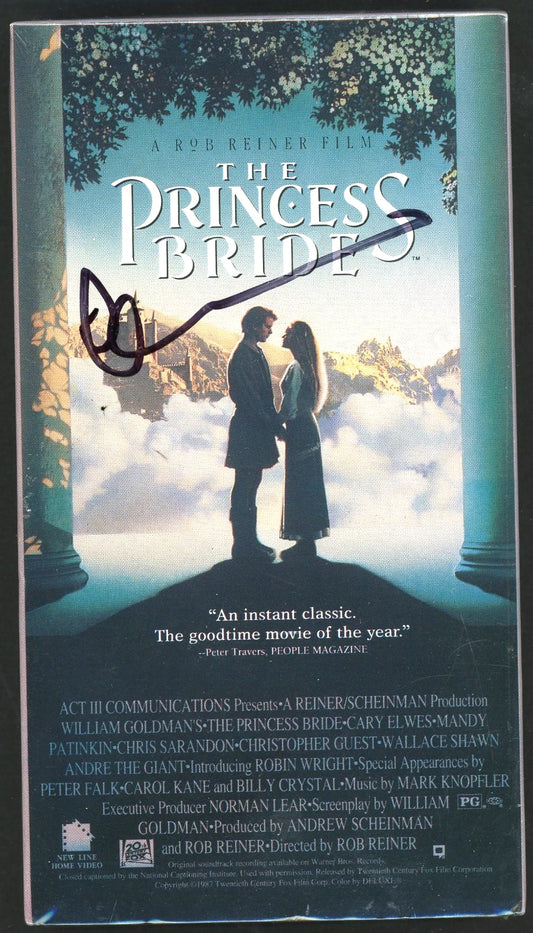 Princess Bride Cary Elwes JSA SEALED VHS Tape Signed Autographed Mint Condition