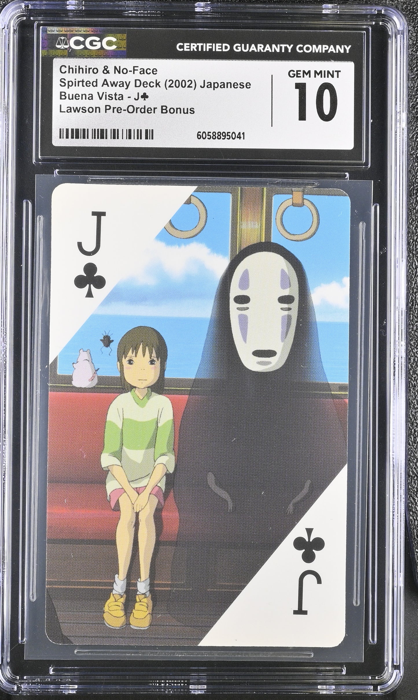CGC 10 Spirited Away #J Playing Card Ghibli Playing Card C41