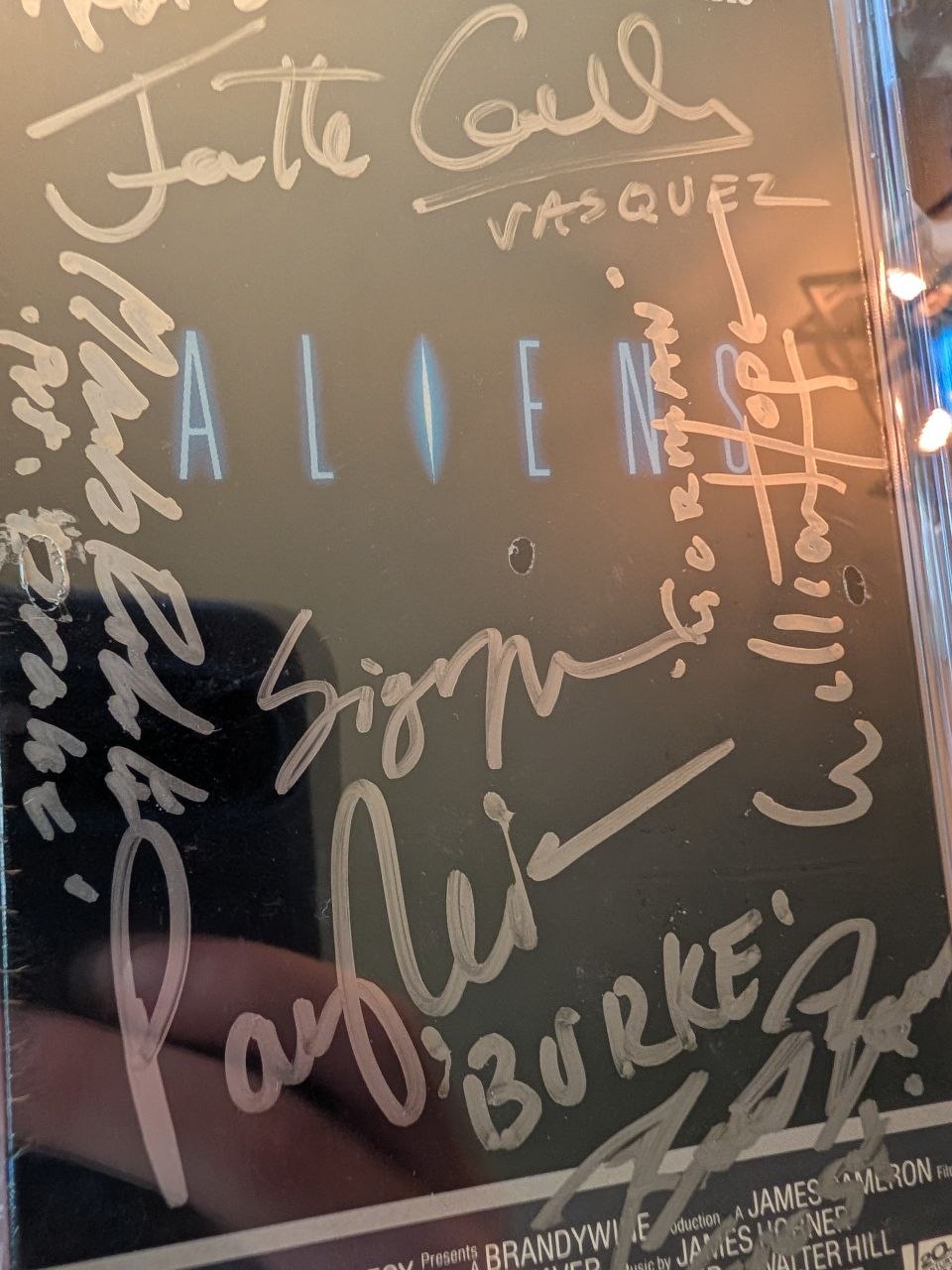 Sealed VHS 9.8 A+ Signed Auto Aliens Sigourney Weaver FOX CGC Graded
