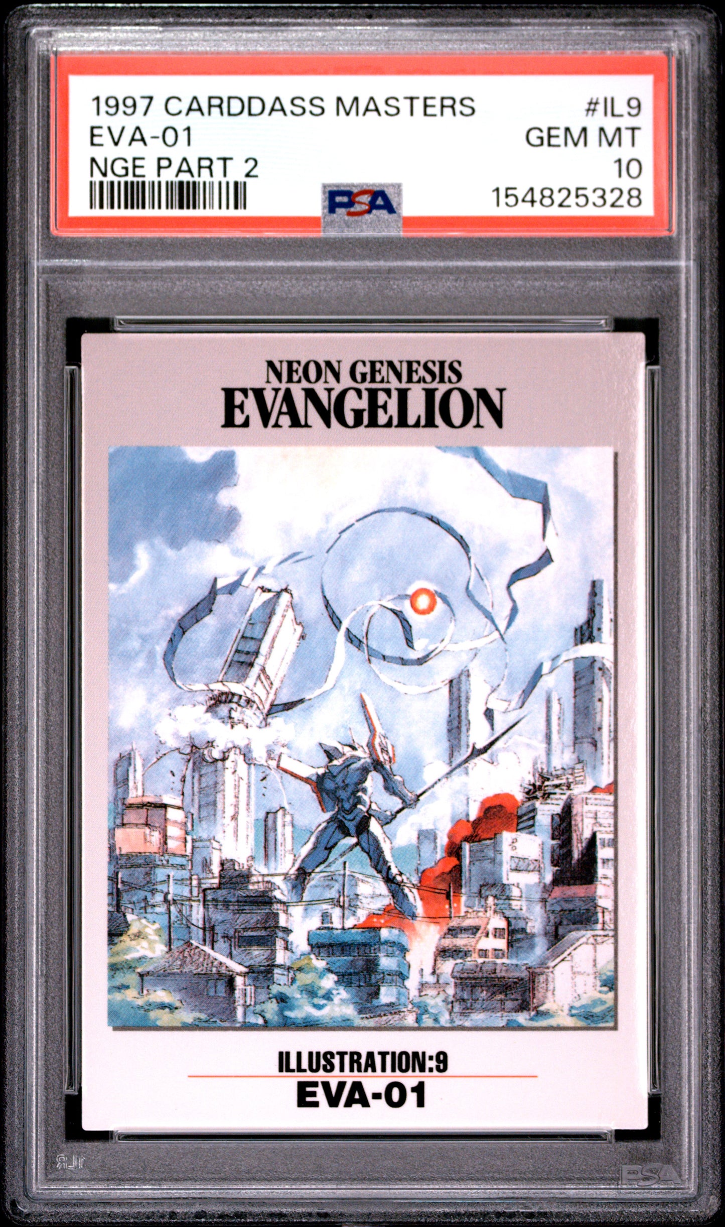 PSA 10 EVA #IL9 POP 1 Evangelion Carddass 1997 Masters Part 2 C28