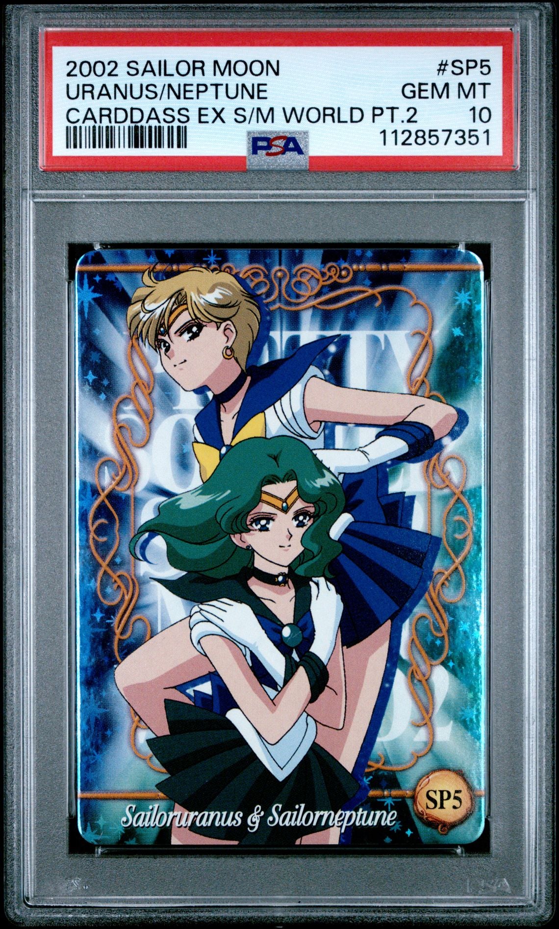 PSA 10 Neptune Uranus #SP5 EX Sailor Moon World Part 2 Carddass Foil C51