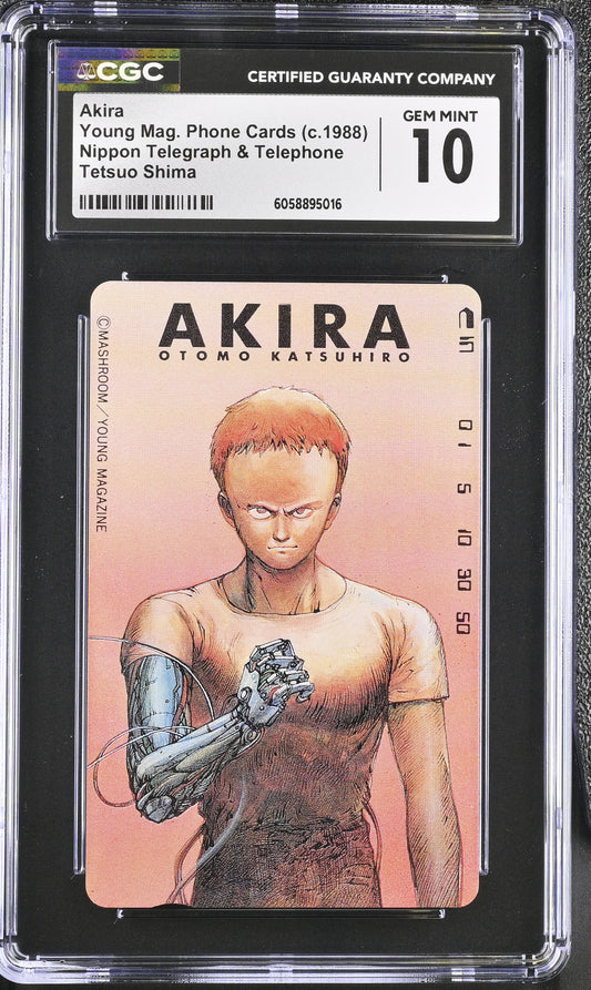 CGC 10 Tetsuo #PNK Phone Card Ghibli NTT C16