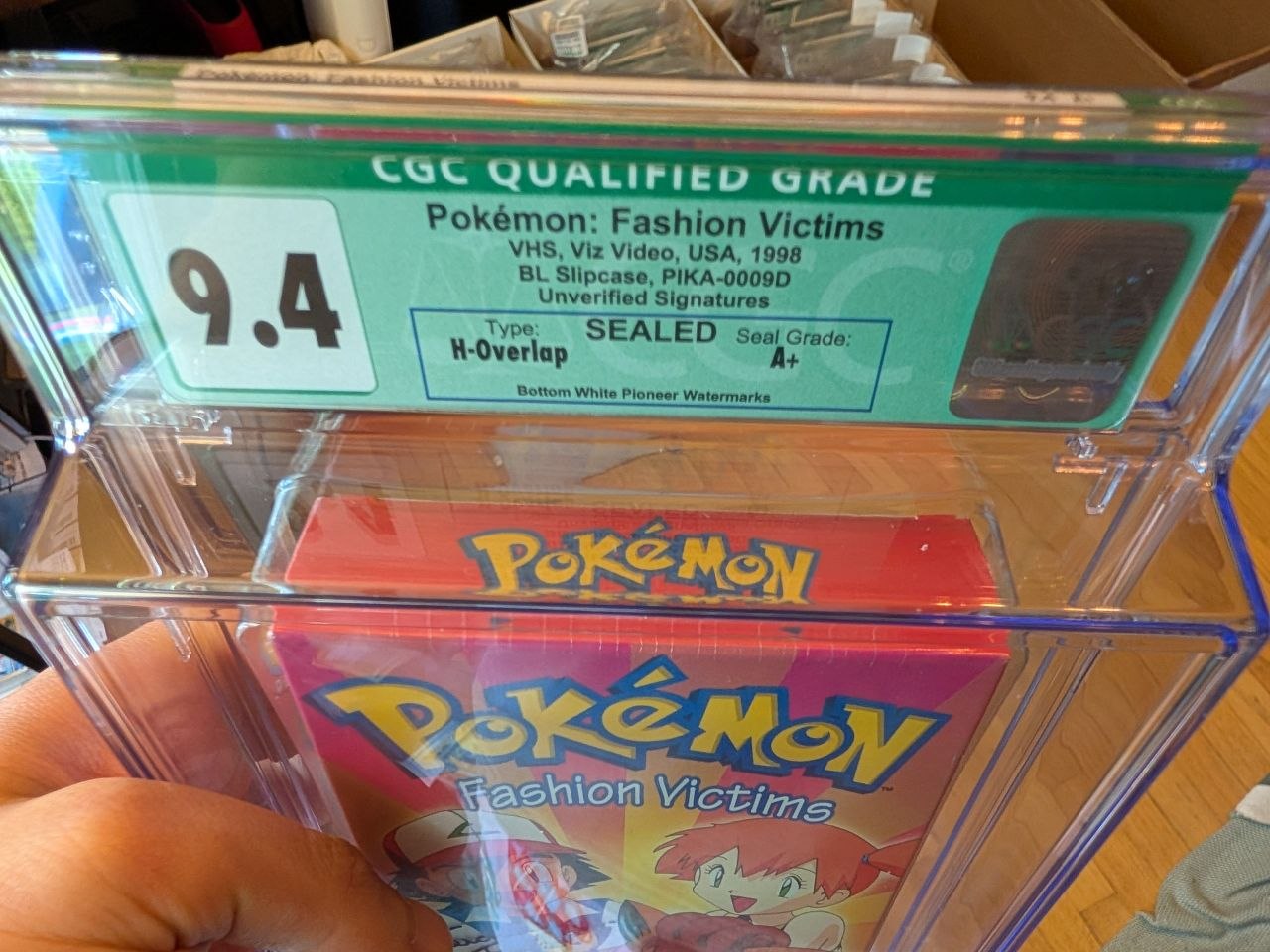 Sealed VHS 9.4 A+ Signed Auto Pokemon Pioneer Fashion Victims CGC Graded