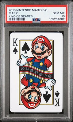 PSA 10 2010 Nintendo Mario Playing Cards Mario King Of Spades Pop 2