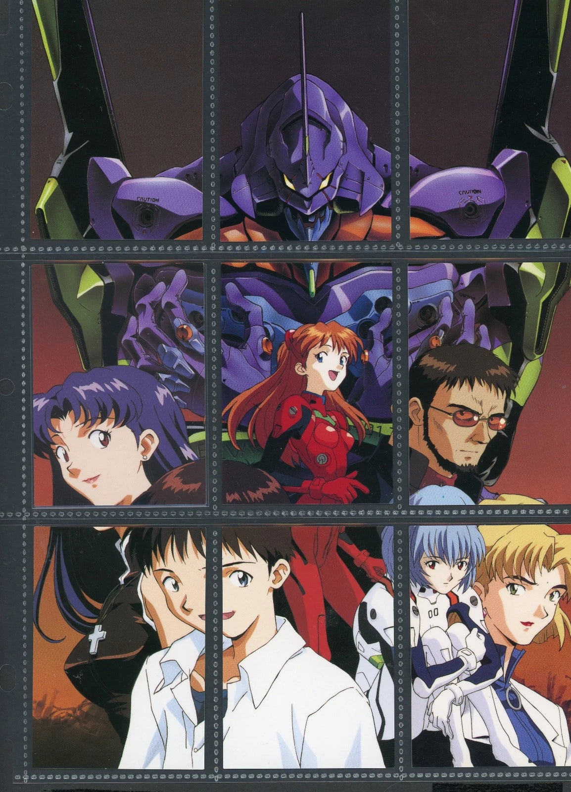 1996 Carddass Masters Evangelion Rei Ayanami PP10-PP18 Part 1 BANDAI 9 Card Set