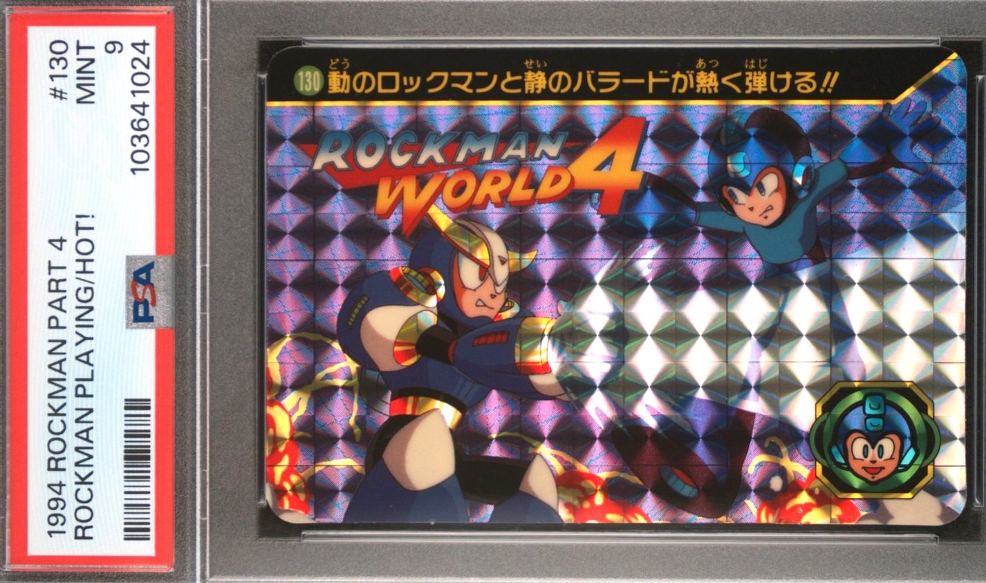 PSA 9 1994 Carddass Rocman Part 4 130 Megaman Capcom Pop 3