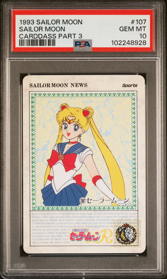PSA 10 1993 Sailor Moon Carddass Part 3 107 Sailor Moon Pop 2