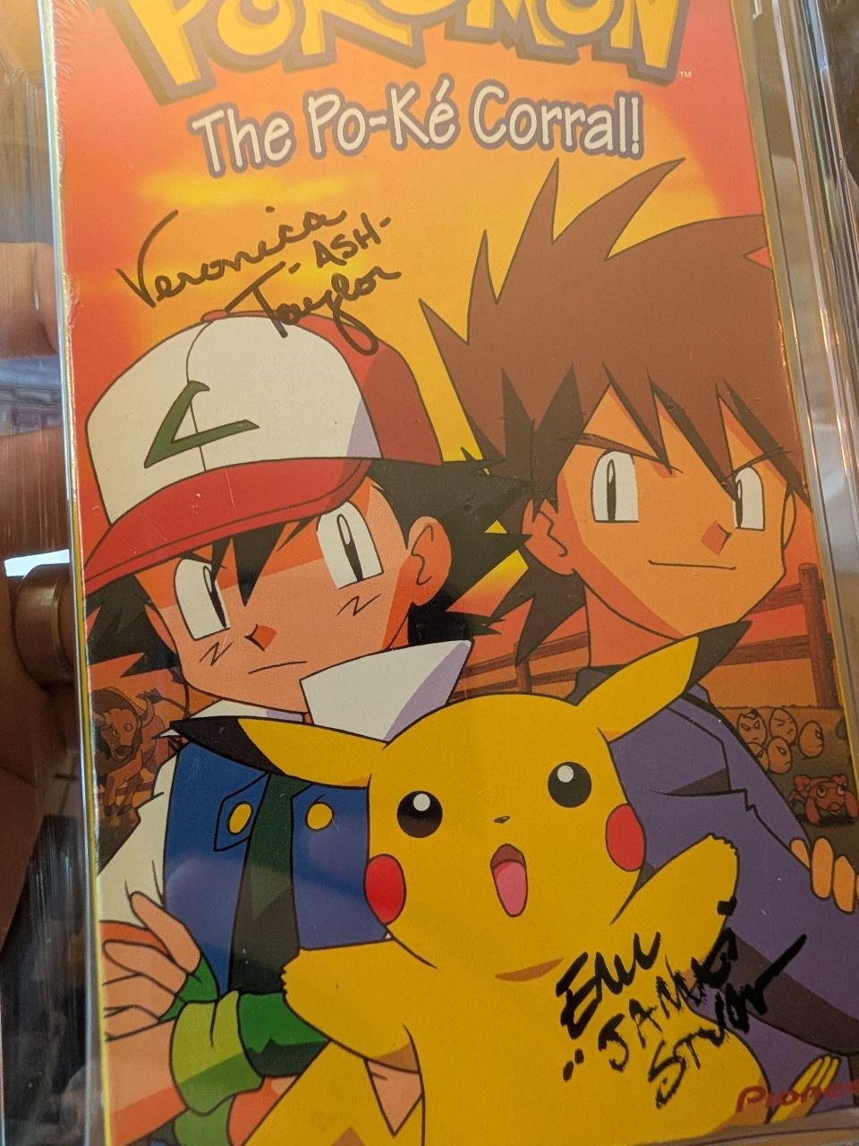 Sealed VHS 9.2 B+ Signed Auto Pokemon Pioneer Po-ke Corral! CGC Graded