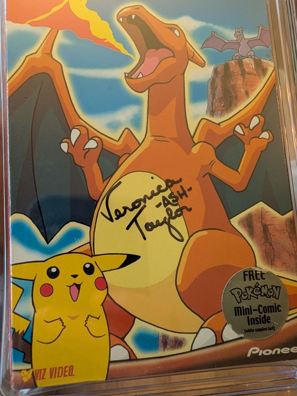 Sealed VHS 9.4 A+ Signed Auto Pokemon Pioneer Charizard! Pikachu CGC Graded