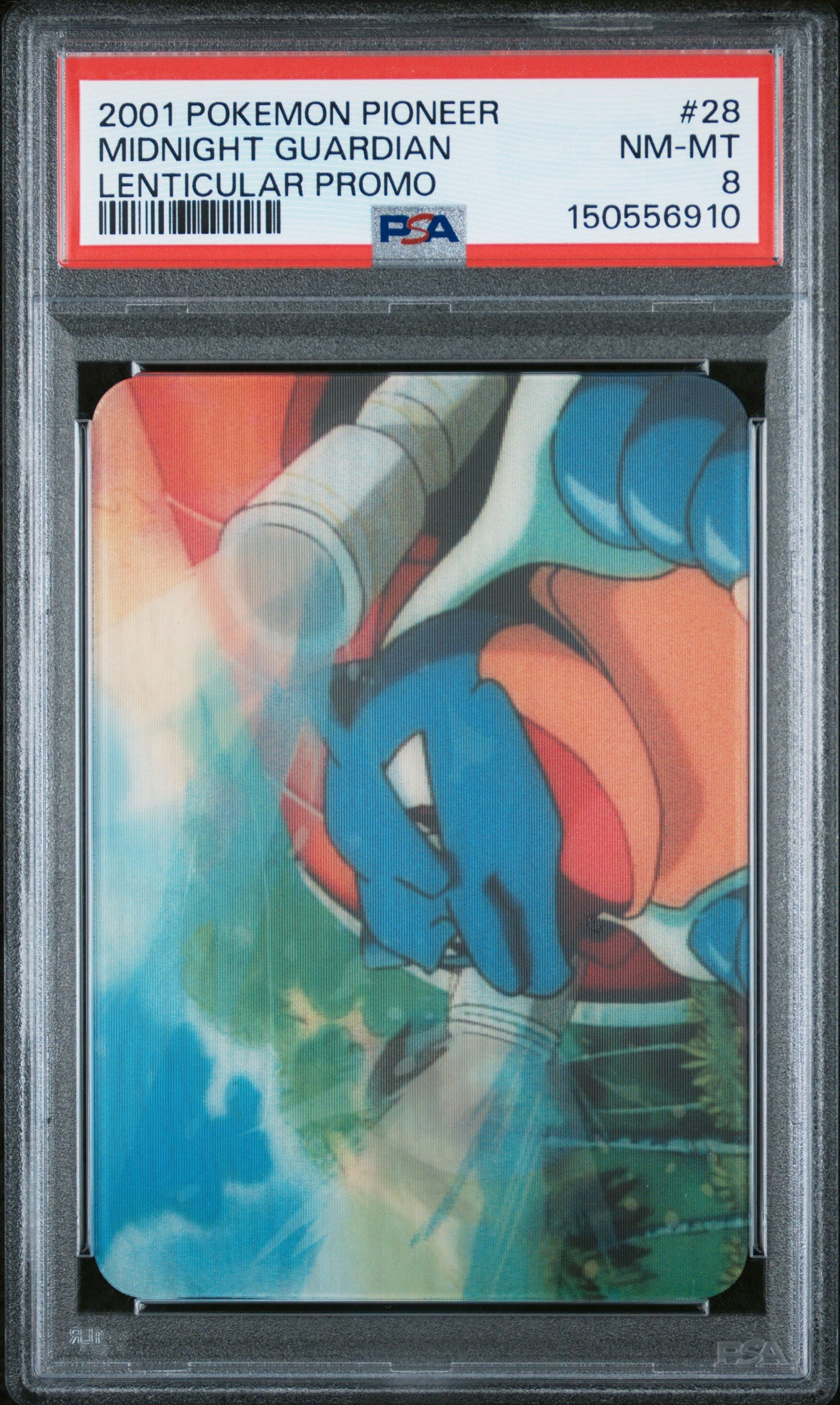 PSA 8 Blastoise #28 Pokemon Pokemon 2001 VIZ VHS Lenticular Midnight Guardian C10