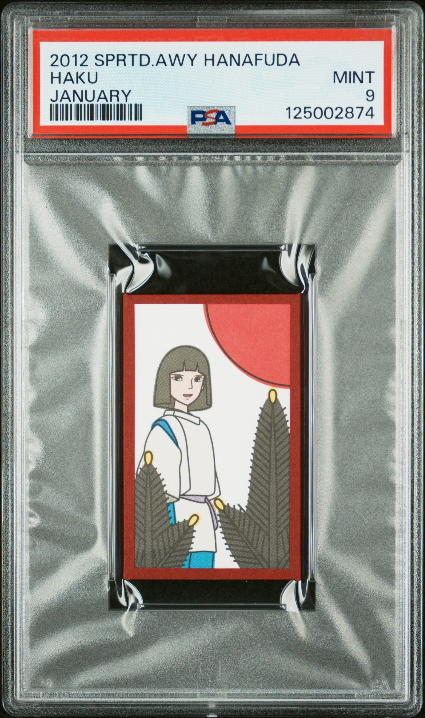 PSA 9 Haku #JAN Ghibli 2012 Spirited Away Hanafuda C74