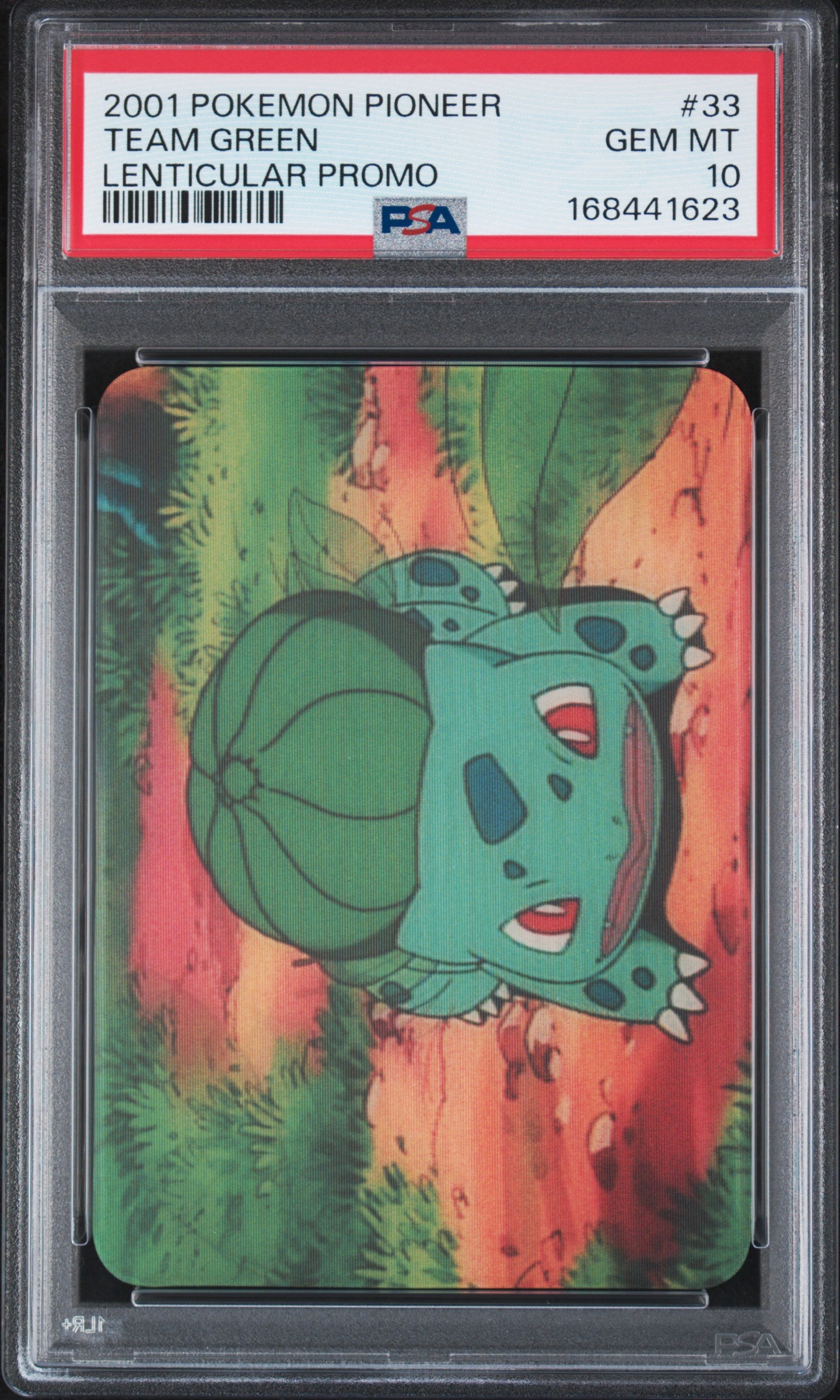PSA 10 Bulbasaur Lenticular #33 Pokemon Pioneer 2001 VIZ VHS Team Green C23