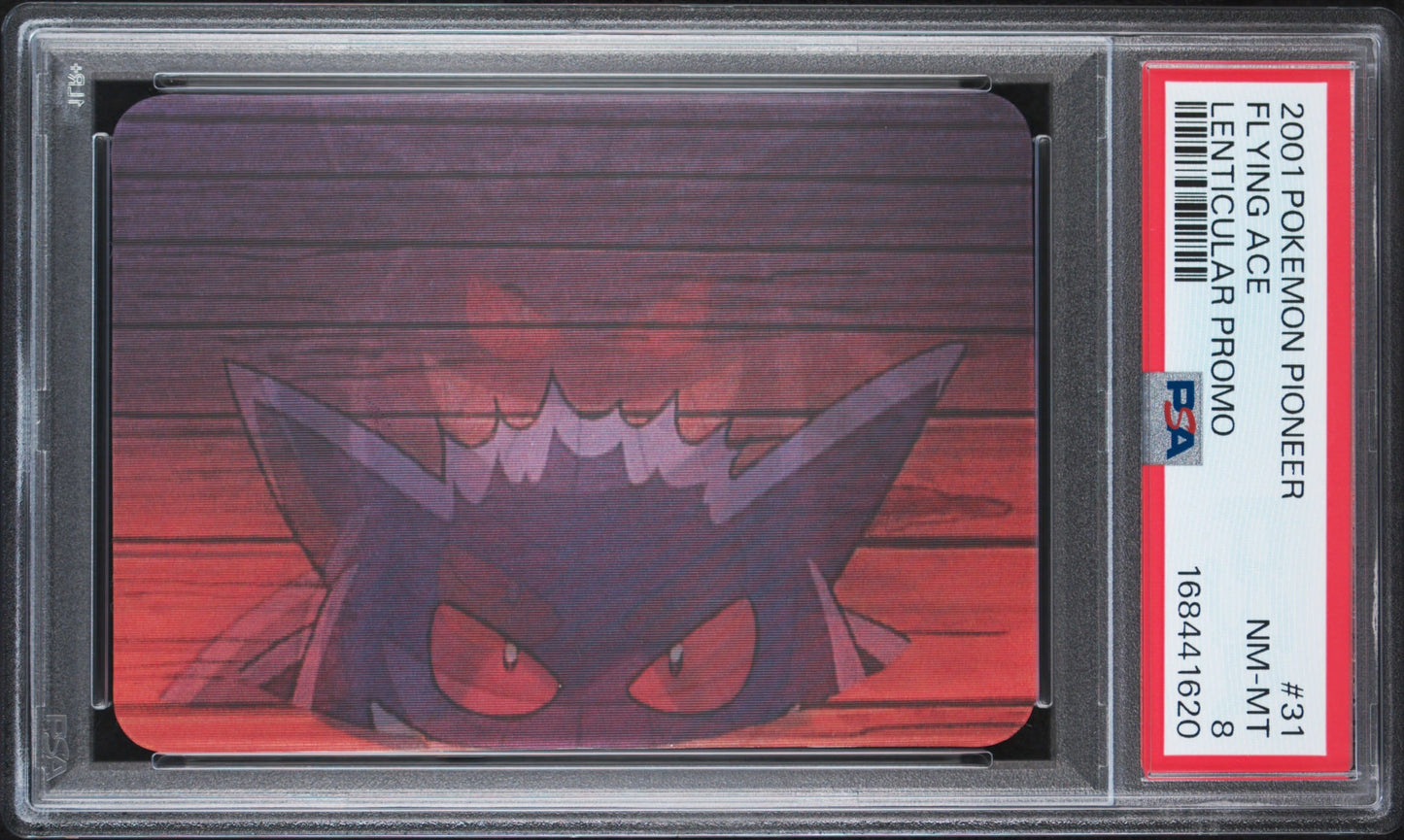 PSA 8 Gengar Lenticular #31 Pokemon Pioneer 2001 VIZ VHS Flying Ace C20