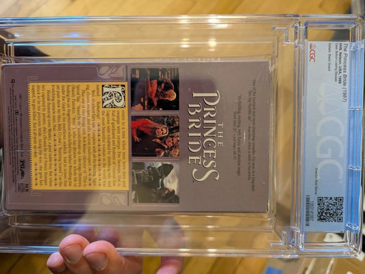9.6 A+ The Princess Bride VHS Tape Sealed Graded CGC 1988