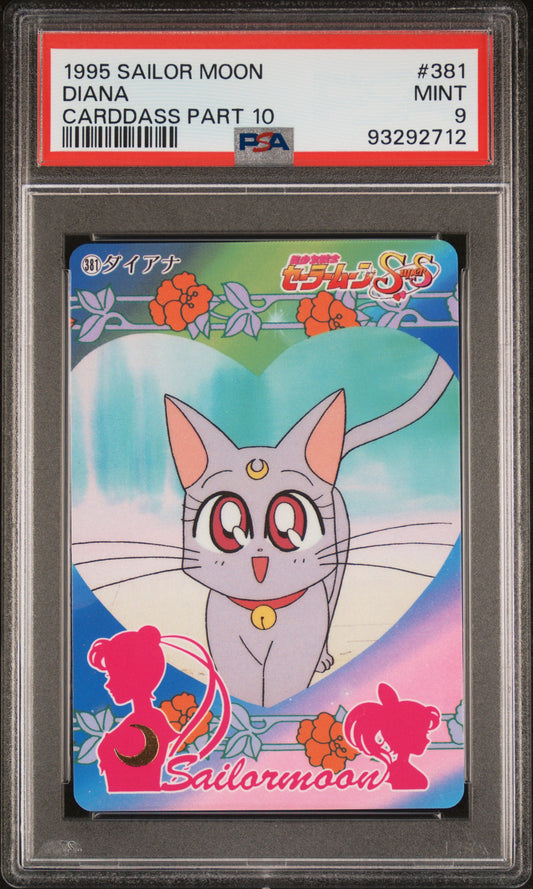 PSA 9 Diana #381 Sailor Moon 1995 Carddass Part 10 C12