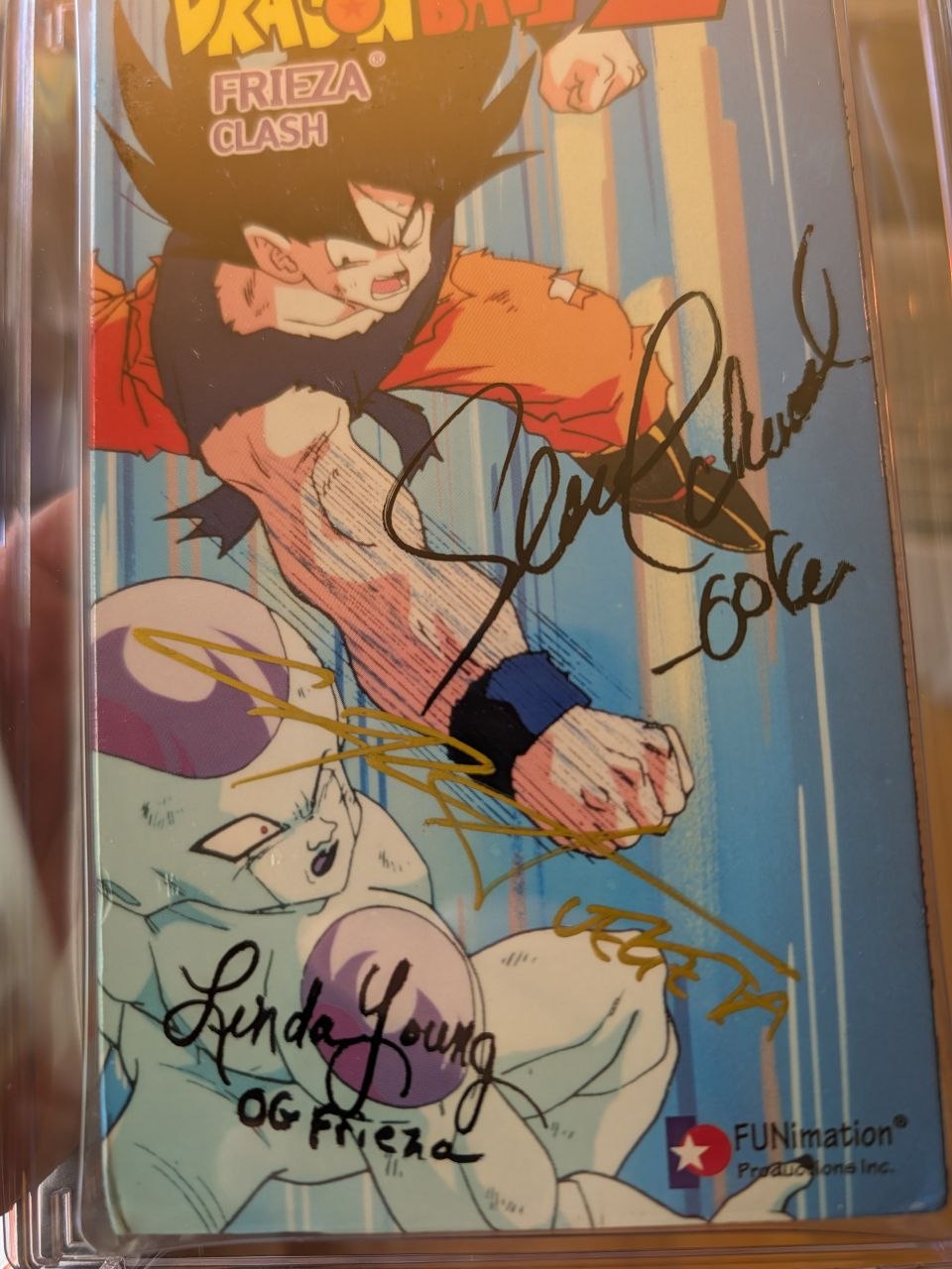 Sealed VHS 9.4 A+ Signed Auto Dragon Ball FUNimation Frieza: Clash CGC Graded