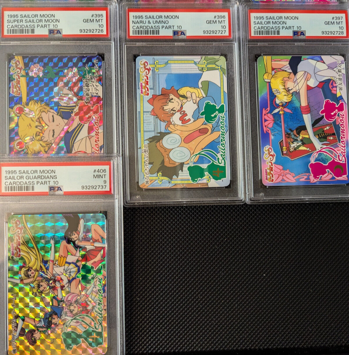 Complete PSA 10 & 9 Set Sailor Moon 1995 Carddass Part 10 Squential DESCRIPTION!