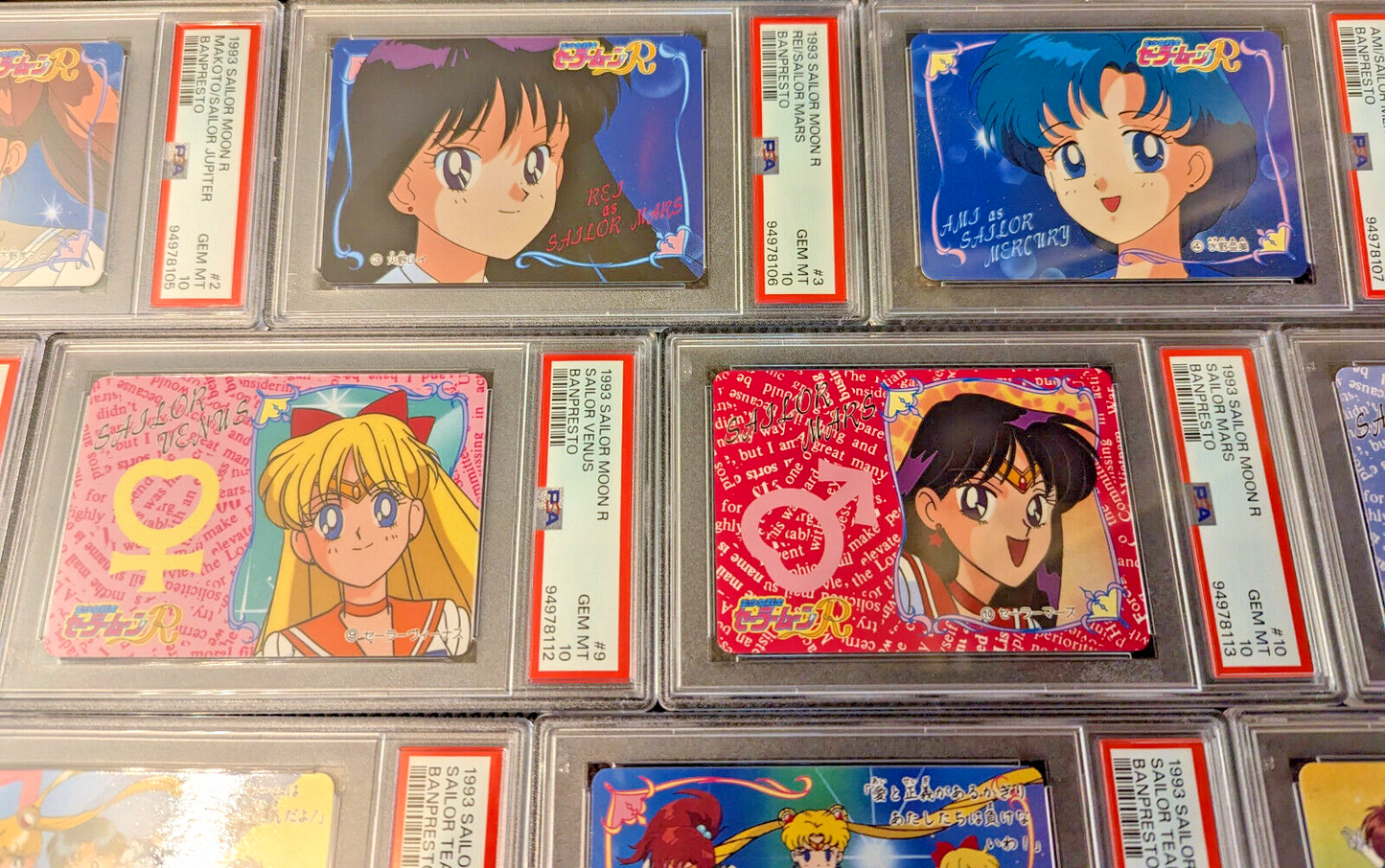 Complete Squential PSA 10-9 Sailor Moon R 1993 Banpresto Set READ DESCRIPTION!