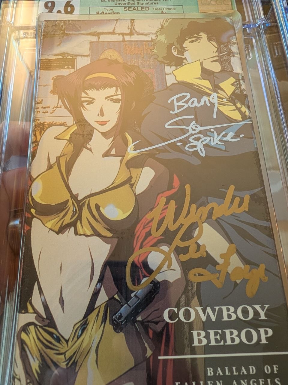 Sealed VHS 9.6 A+ Cowboy Bebop Signed Auto Anime Bandai Fallen Angels CGC Graded