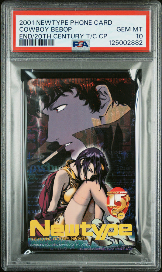 PSA 10 Cowboy Bebop #CWB Anime 2001 Phone Card NTT C82
