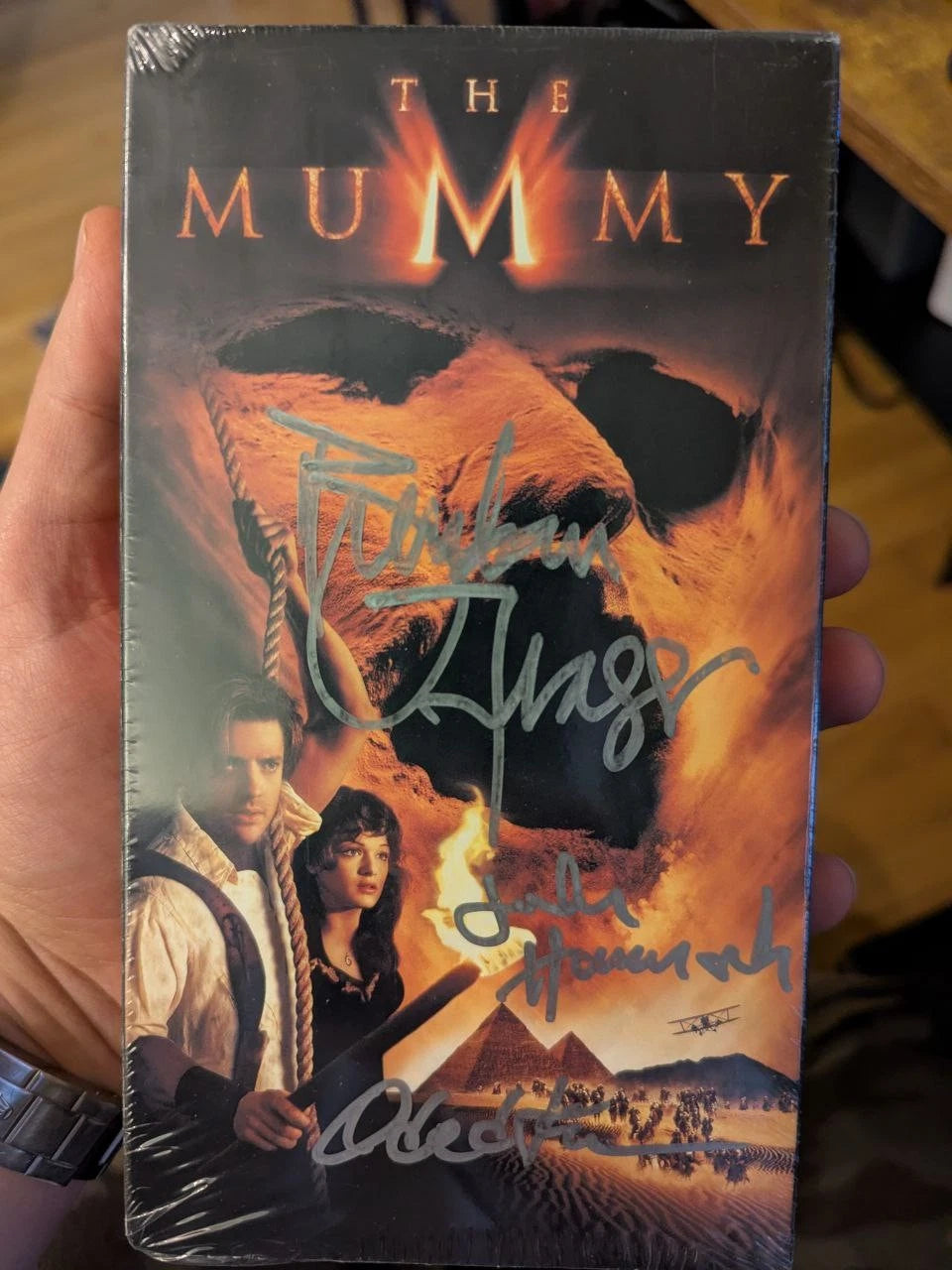 The Mummy Fraser & More SEALED VHS Tape Signed Autographed Mint Condition