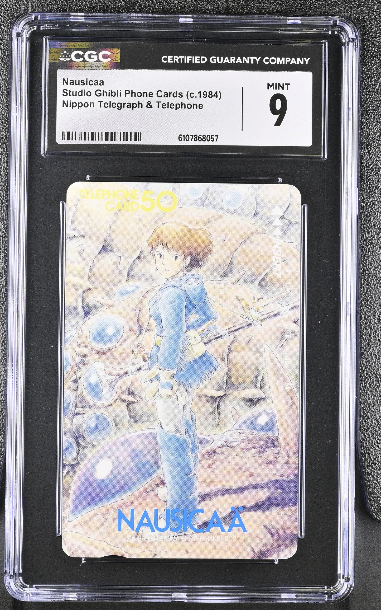 CGC 9 Nausicaa # 1984 NTT Phone Card Ghibli C57