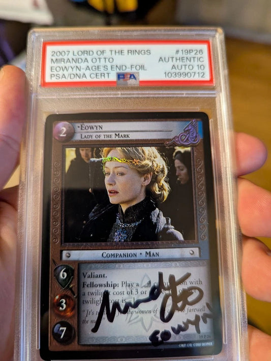 Miranda Otto Eowyn 19P26 FOIL SIGNED PSA Autograph Lord of the Rings TCG LOTR