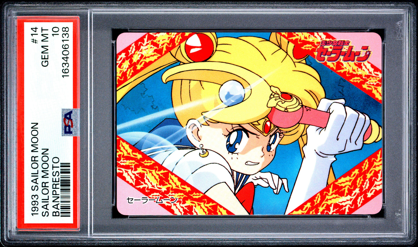 PSA 10 Moon #14 POP 2 Sailor Moon Carddass 1993 Banpresto P2 1st ed C38