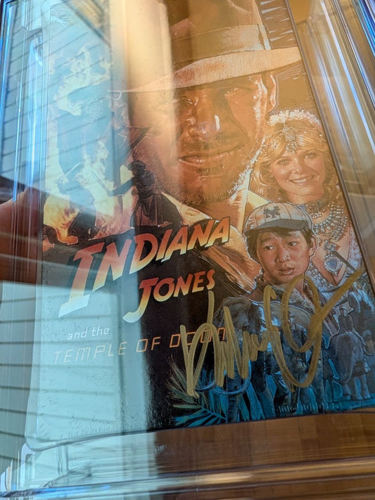 Sealed VHS 9.8 A++ Signed Ke Huy Quan Indiana Jones Temple of Doom CGC Graded