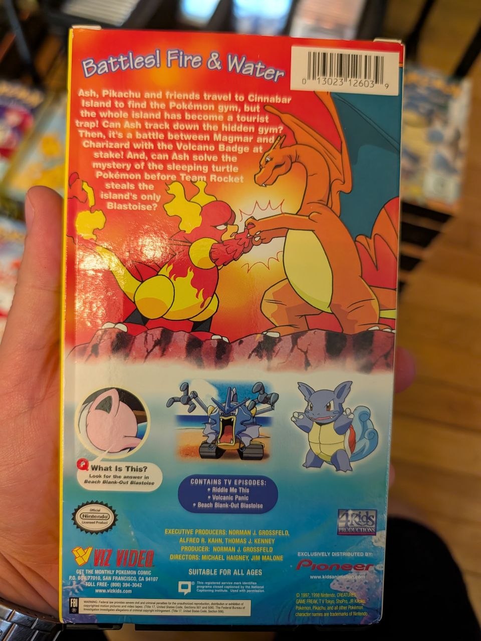VHS Pokemon Pioneer Water Blast Used - Very Good