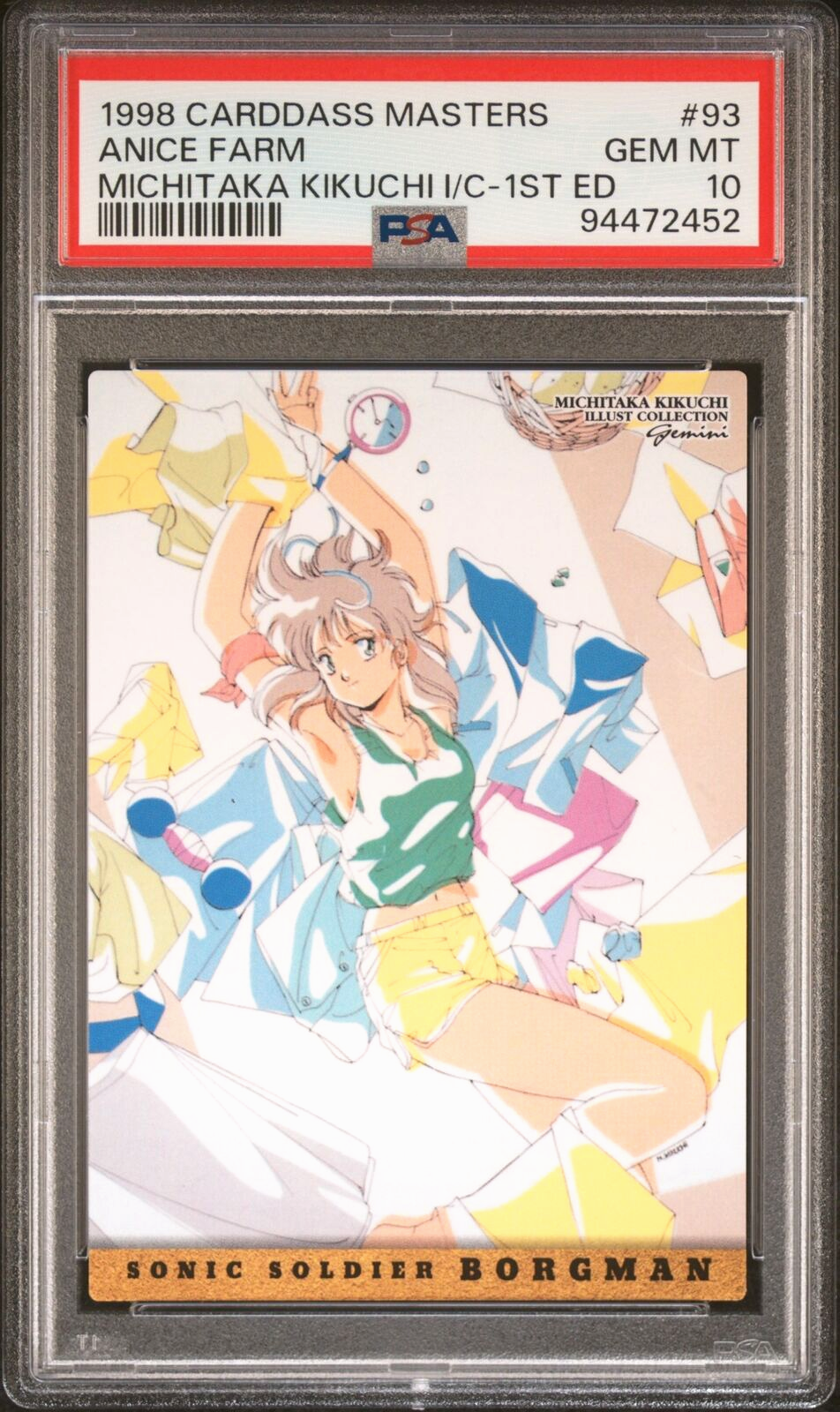 PSA 10 1998 Carddass Masters Kikuchi X Kia Asamiya 93 Anice Farm