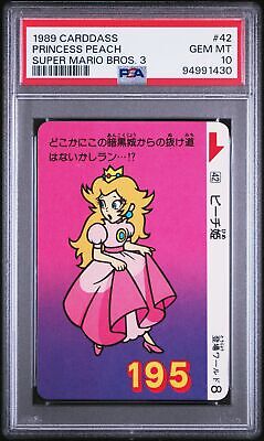 PSA 10 - 1989 Carddass Super Mario Bros. 3 42 Princess Peach