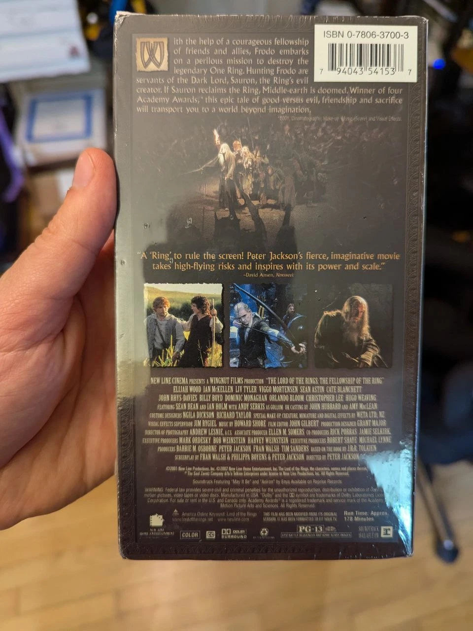 Lord Of The Rings The Fellowship Of The Ring Sealed VHS NM Read Description