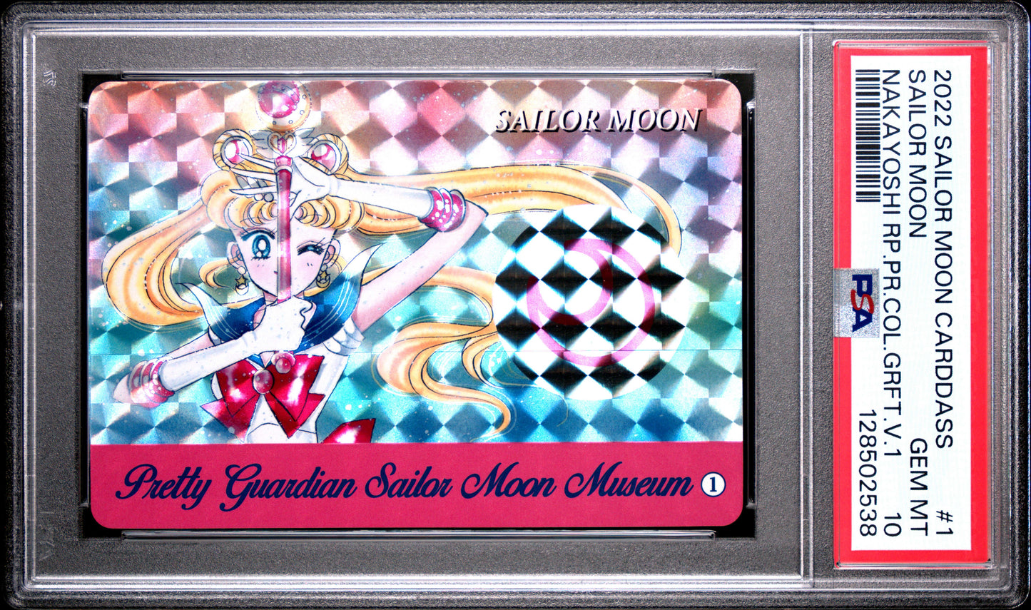 PSA 10 Pop 3 #1 Sailor Moon Nakayoshi Premium Collection P1 Carddass Prism C38