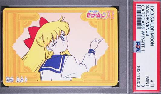 PSA 9 1993 Sailor Moon Carddass W Part 1 11 Sailor Venus Pop 1