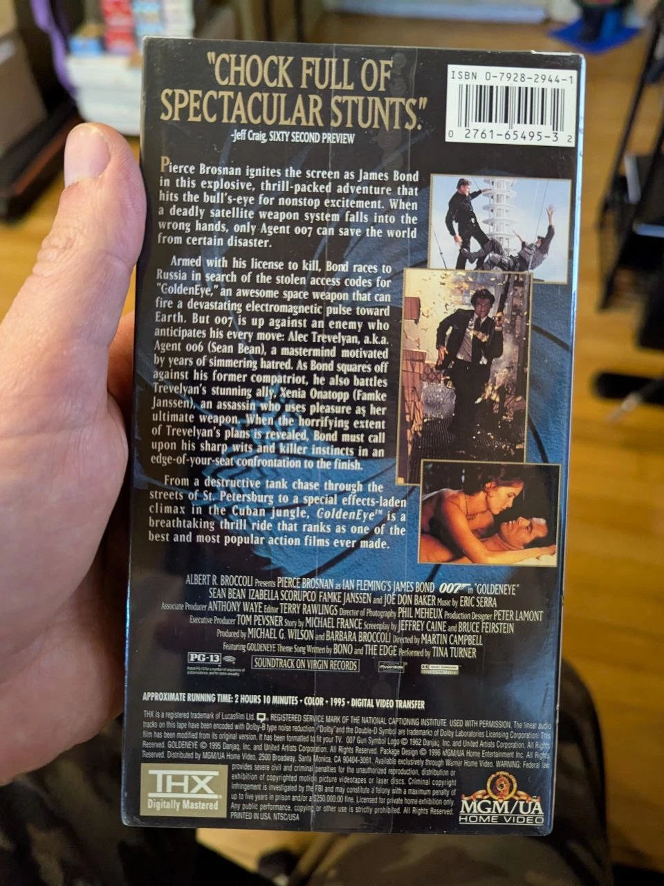 Goldeneye 007 Famke Jenssen SEALED VHS Tape Signed Autographed Mint James Bond