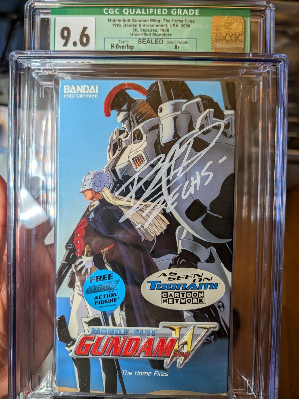 Sealed VHS 9.6 A+ Signed Auto Gundam Gundam Wing Bandai CGC Graded