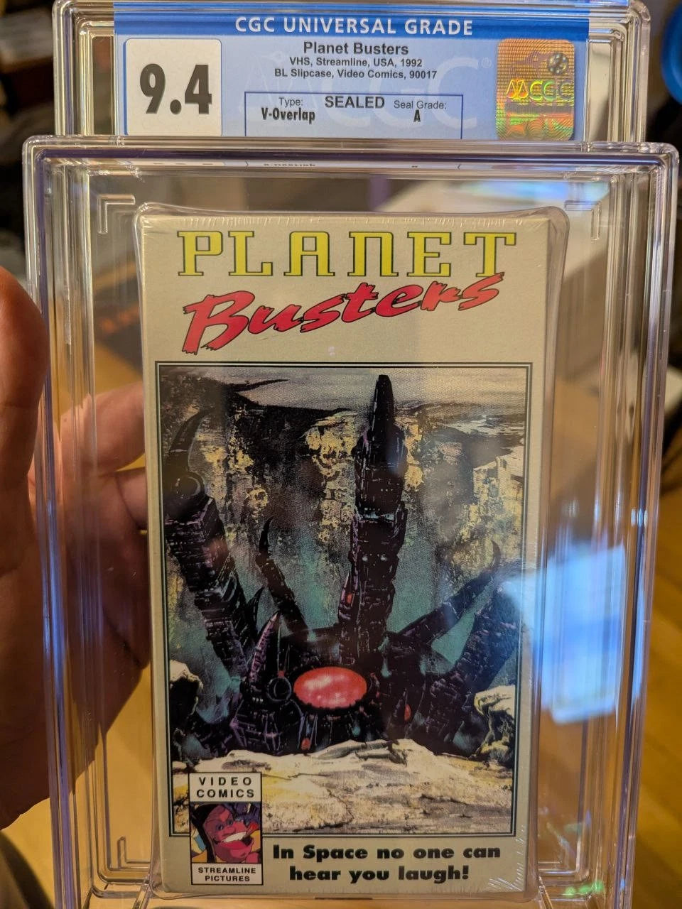 9.4 A Planet Busters Anime VHS Tape Sealed Graded CGC 1992 Macek Video Comics