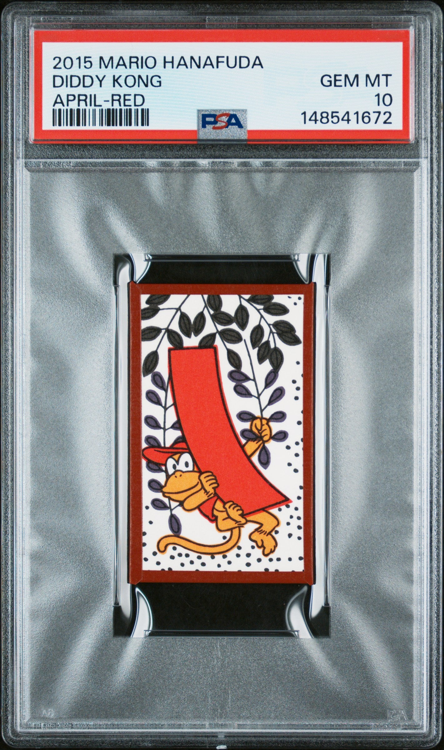 PSA 10 Diddy Kong # Mario Hanafuda 2015 C72