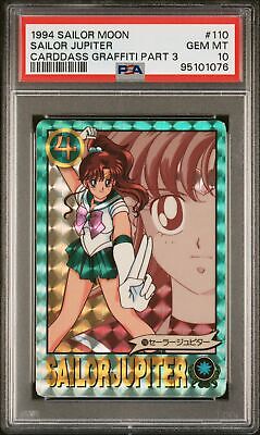 PSA 10 - 1994 Sailor Moon Carddass Graffiti Part 3 110 Sailor Jupiter