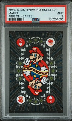 PSA 9 2012 Nintendo Platinum Playing Cards Official MARIO KING OF HEARTS