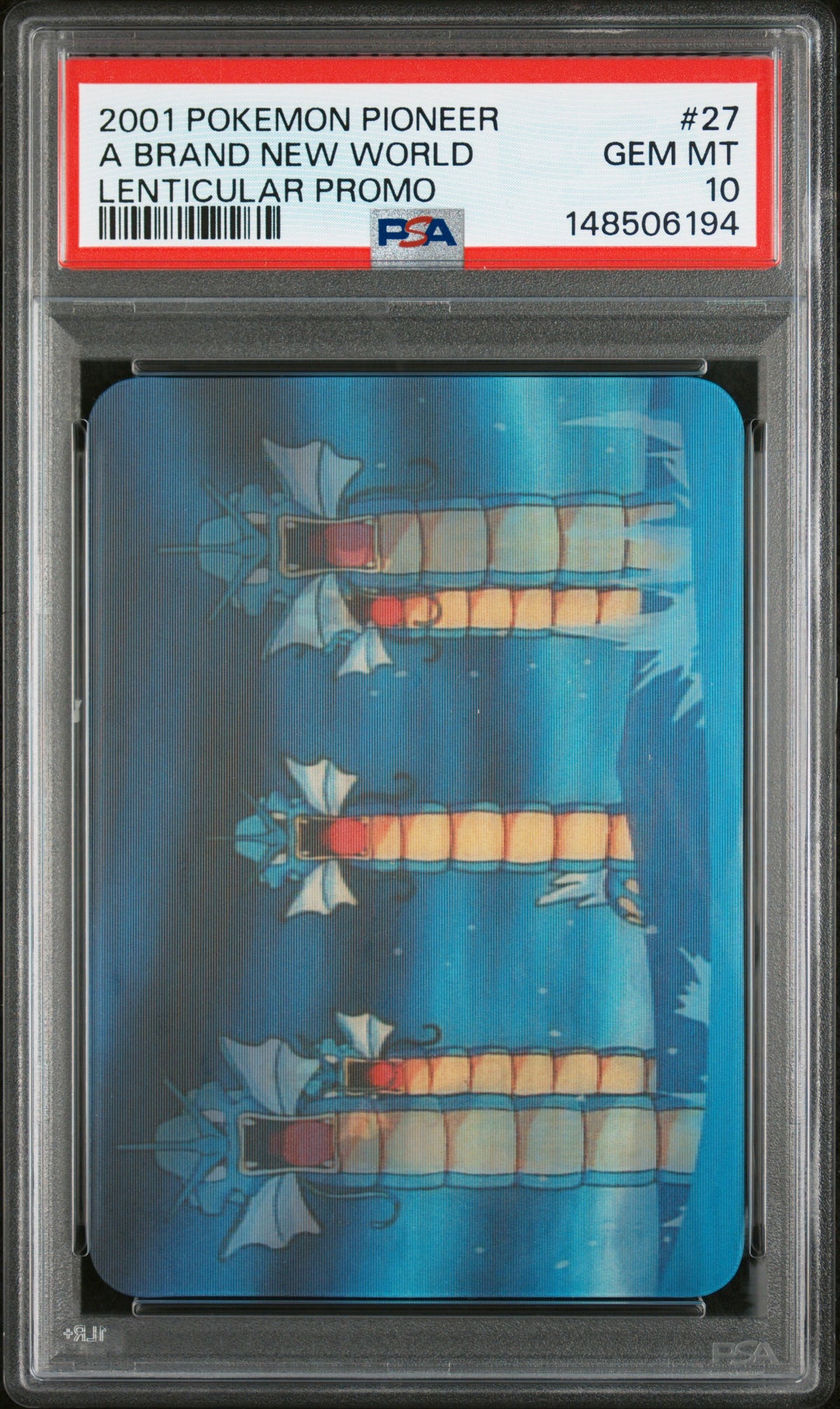Pokemon Pioneer VIZ VHS Lenticular Promo Complete Set PSA 10 Pikachu Charizard